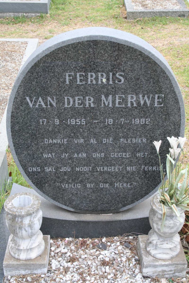 MERWE Ferris, van der 1955-1982