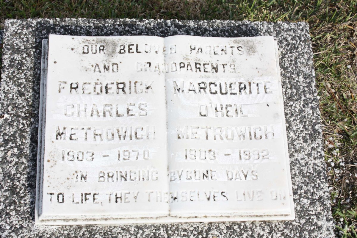 METROWICH Frederick Charles 1903-1970 & Marguerite D'HEIL 1903-1992