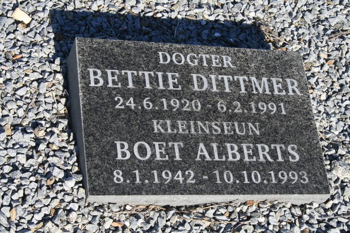 MEIRING Michael J.C. 1885-1958 :: DITTMER Bettie 1920-1991 :: ALBERTS Boet 1942-1993  _3