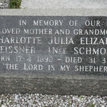 MEISSNER Charlotte Julia Elizabth nee SCHMOLKE 1898-1974