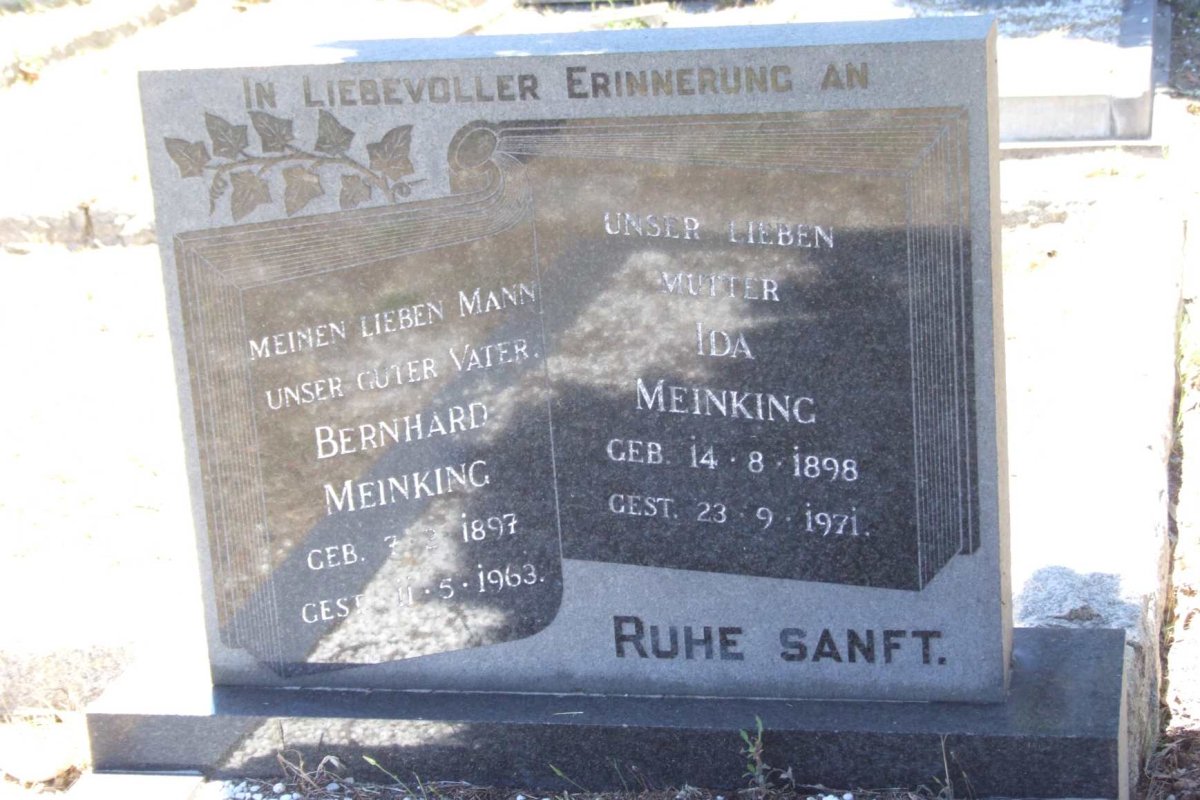 MEINKING Bernhard 1897-1963 & Ida 1898-1971