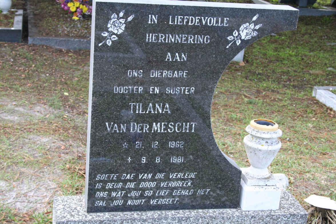 MESCHT Tilana, van der 1962-1981