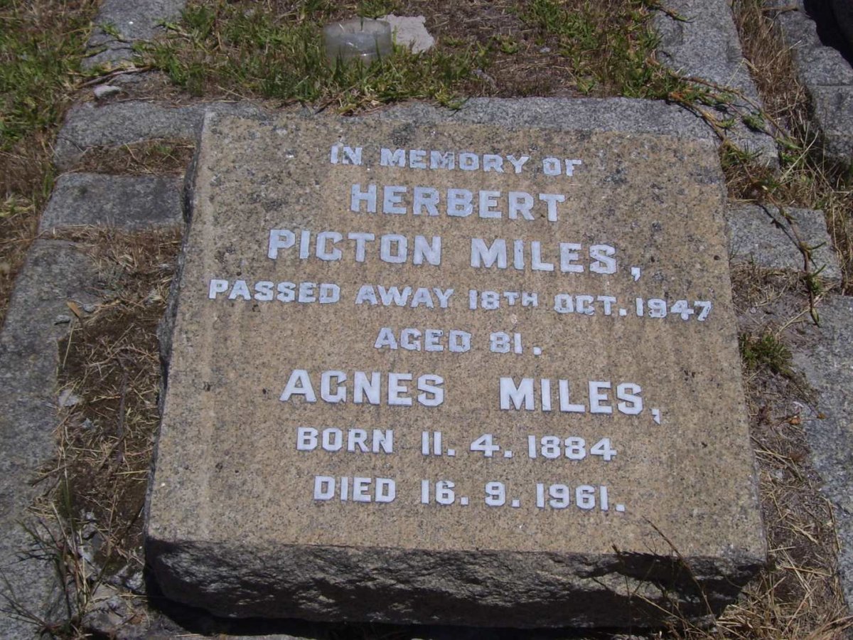 MILES Herbert Picton -1947 &amp; Agnes 1884-1961