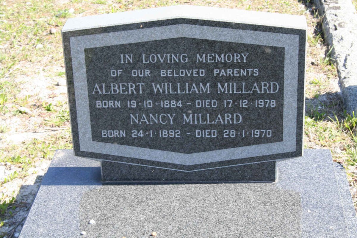 MILLARD Albert William 1884-1978 & Nancy 1892-1970