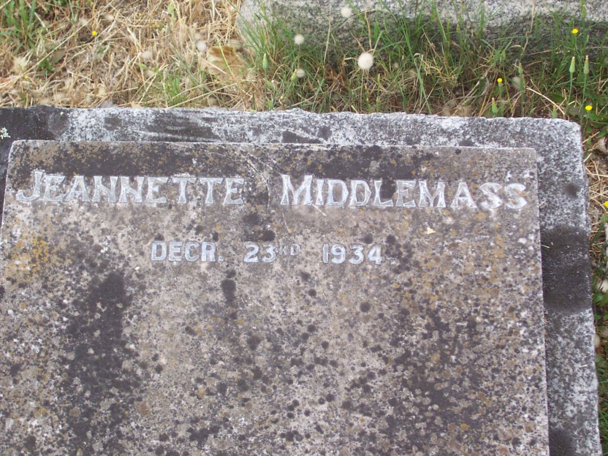 MIDDLEMASS Jeannette -1934