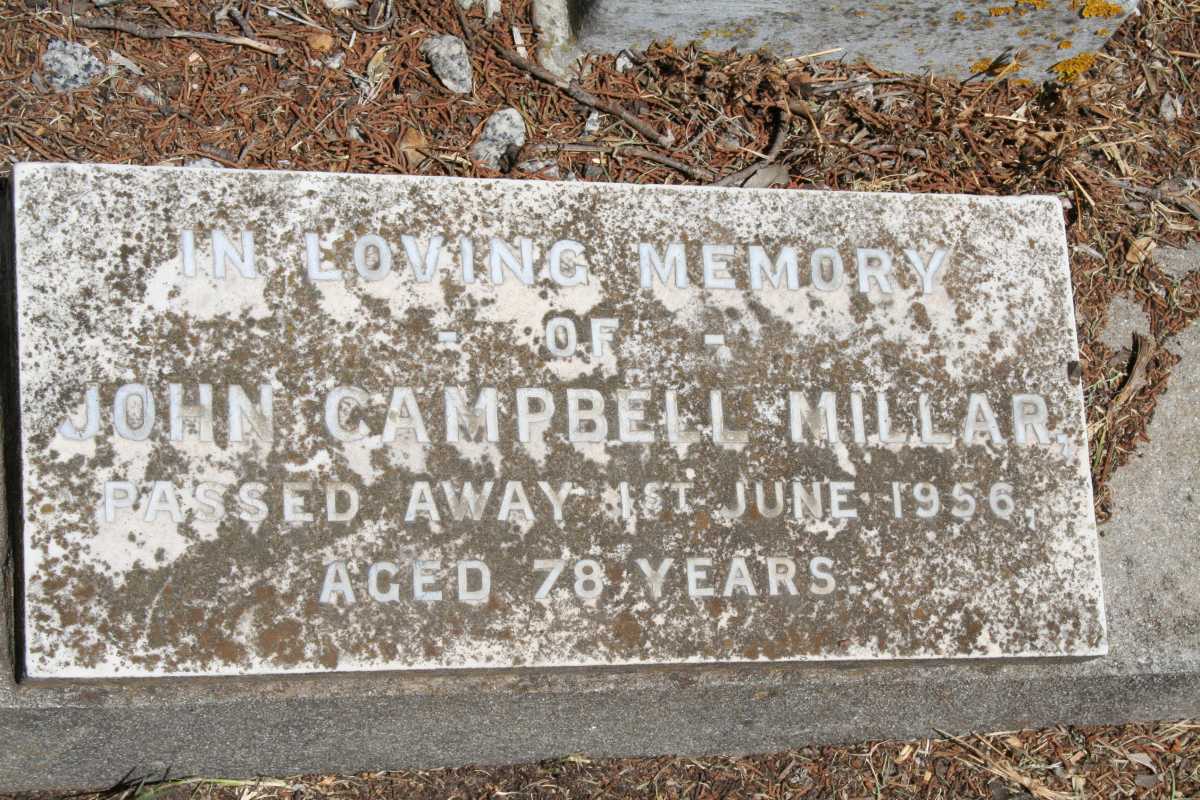 MILLAR John -1956