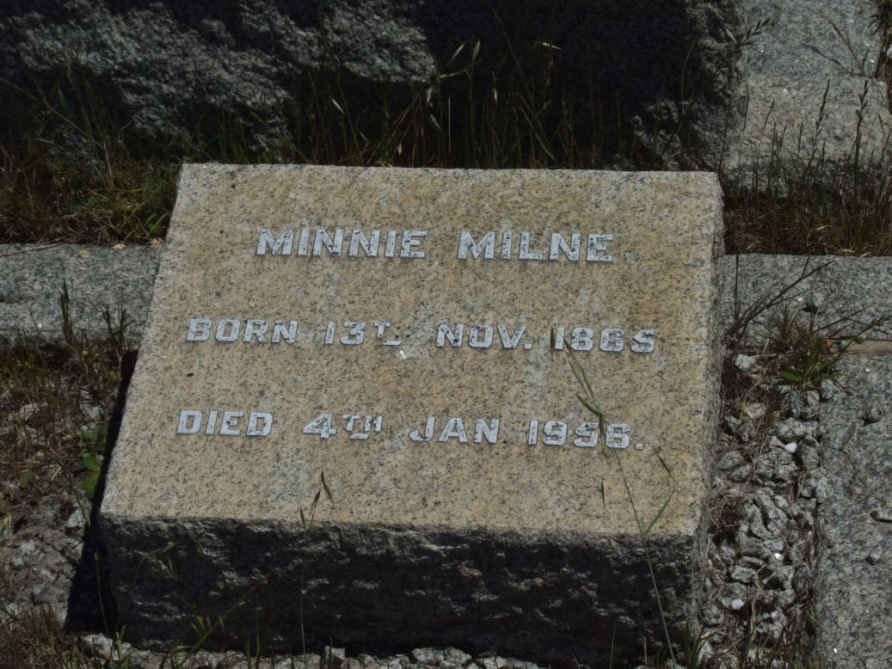 MILNE Minnie 1865-1956
