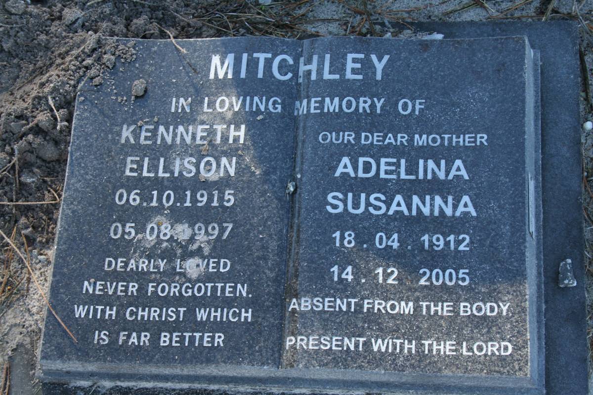 MITCHLEY Kenneth Ellison 1915-1997 & Adelina Susanna 1912-2005