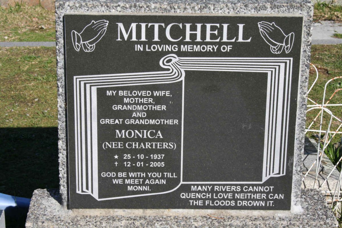 MITCHELL Monica nee CHARTERS 1937-2005