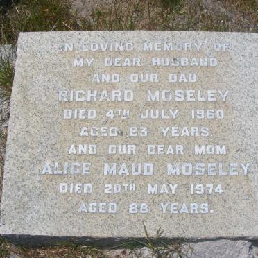 MOSELEY Richard -1960 & Alice Maud -1974