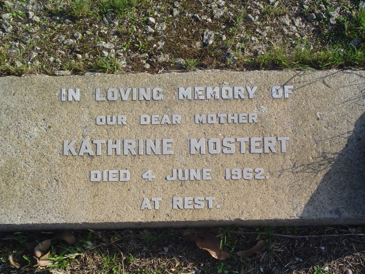 MOSTERT Kathrine -1962