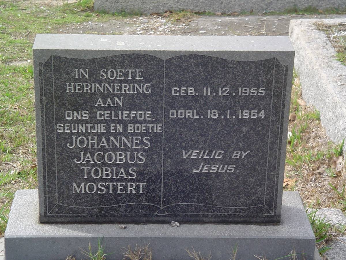 MOSTERT Johannes Jacobus Tobias 1955-1964