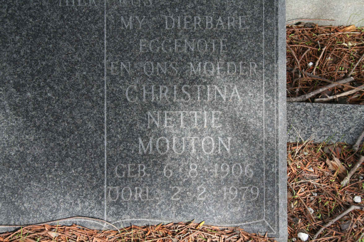 MOUTON Christina Nettie 1906-1979