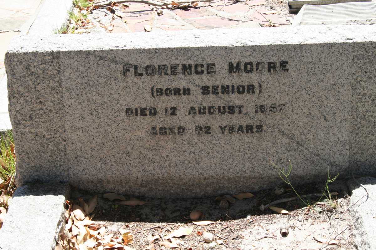 MOORE Florence nee SENIOR -1957