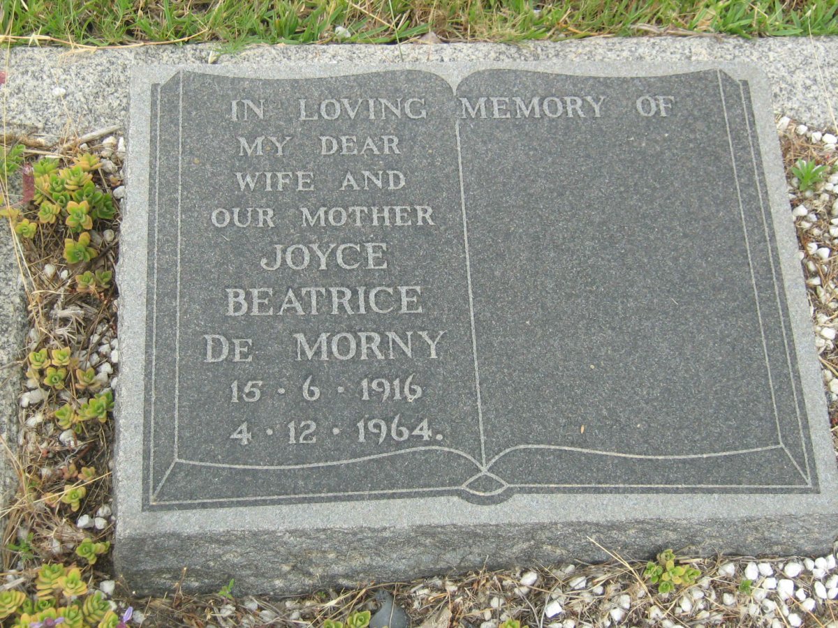 MORNEY Joyce Beatrice, de 1916-1964