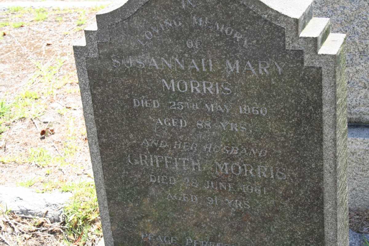 MORRIS Griffith -1961 & Susannah Mary -1960