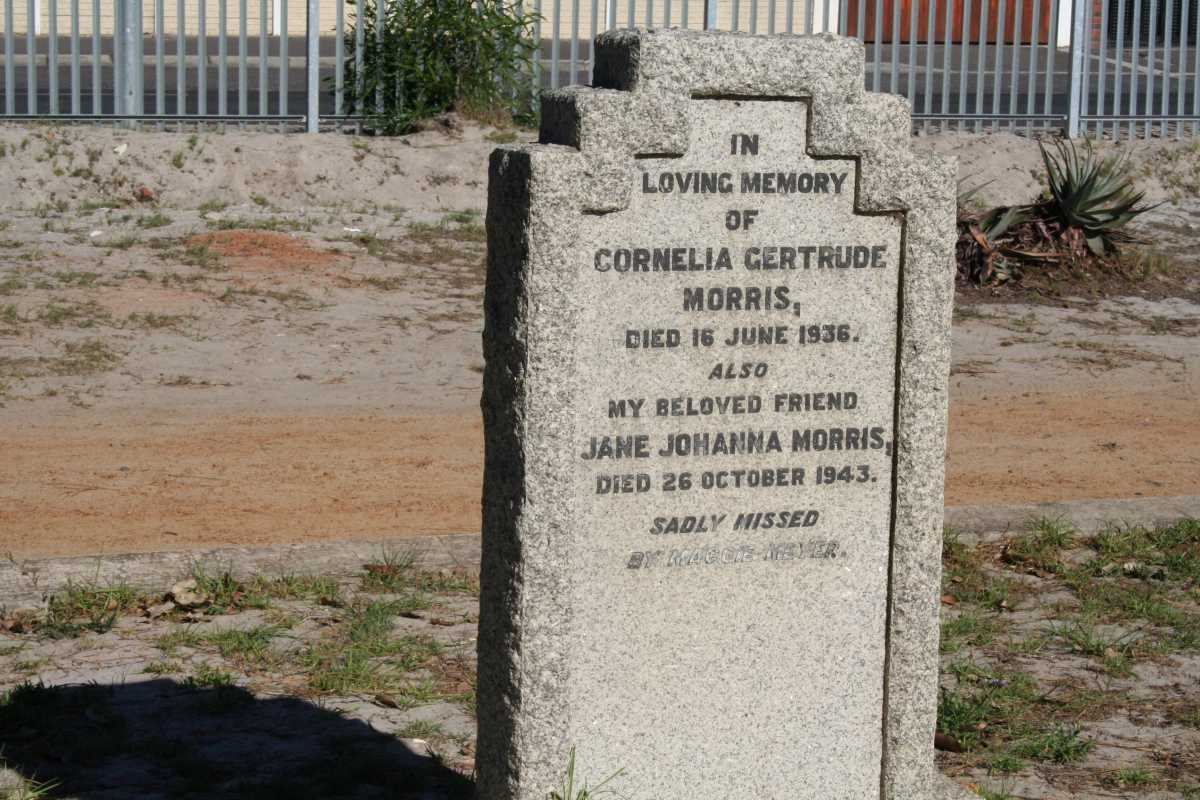 MORRIS Cornelia Gertrude -1936 :: MORRIS Jane Johanna -1943