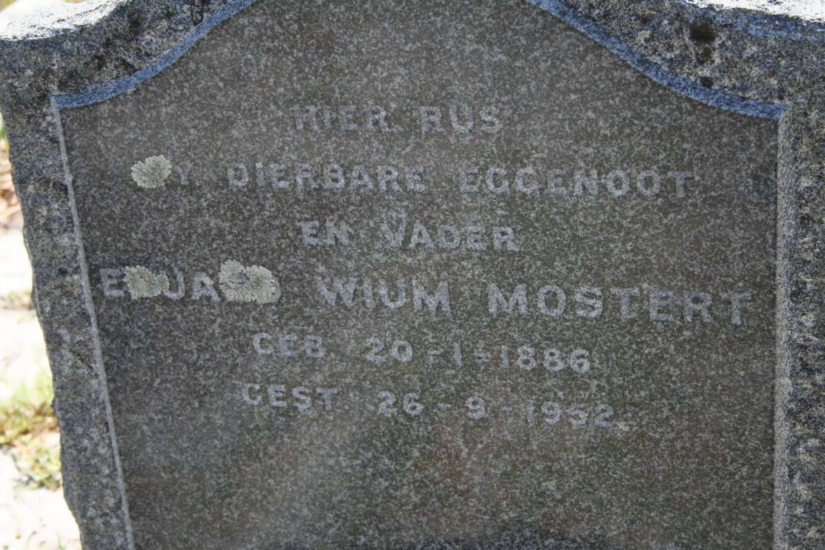 MOSTERT Eduard Wium 1886-1952