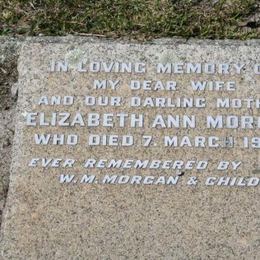 MORGAN Elizabeth Ann -1960