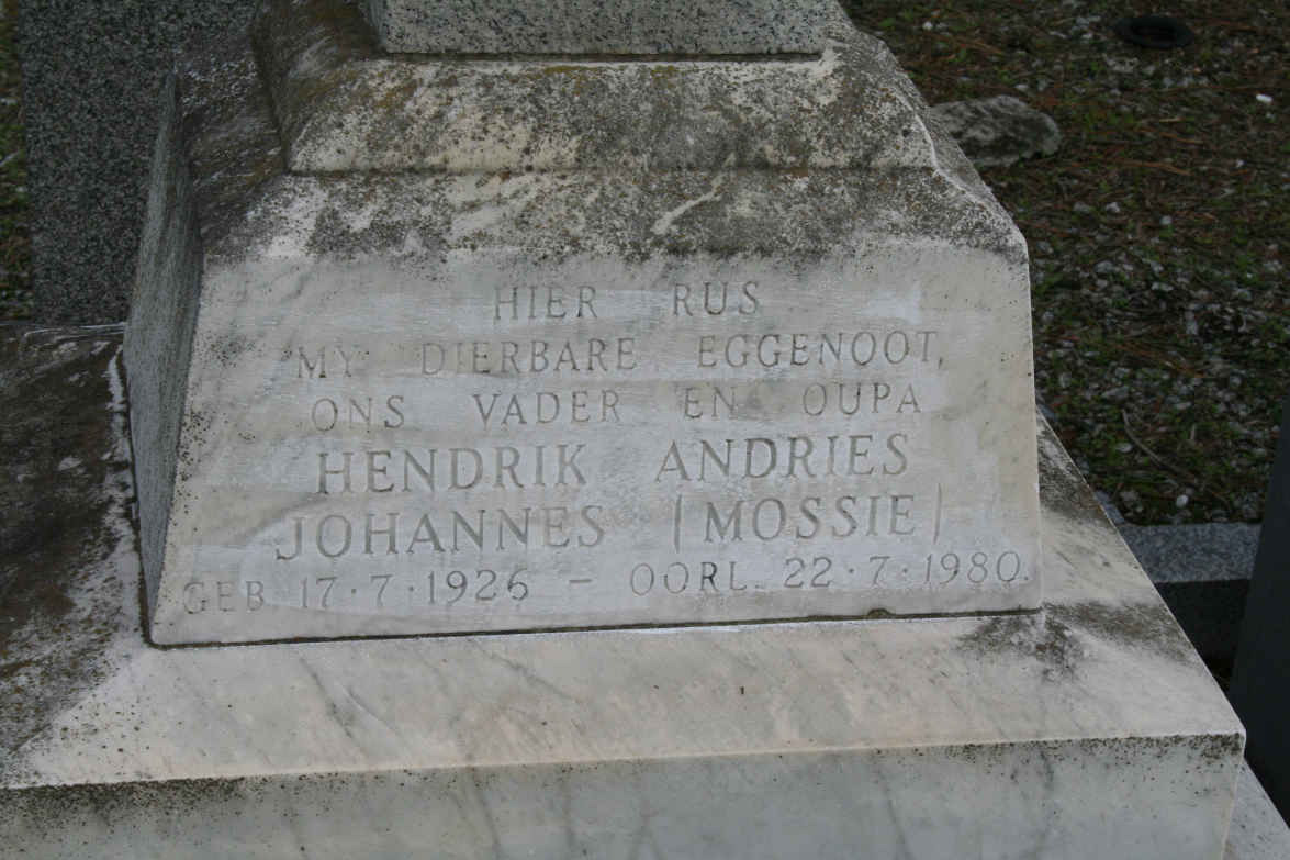 MOSTERT Hendrik Andries Johannes 1925-1980 _2