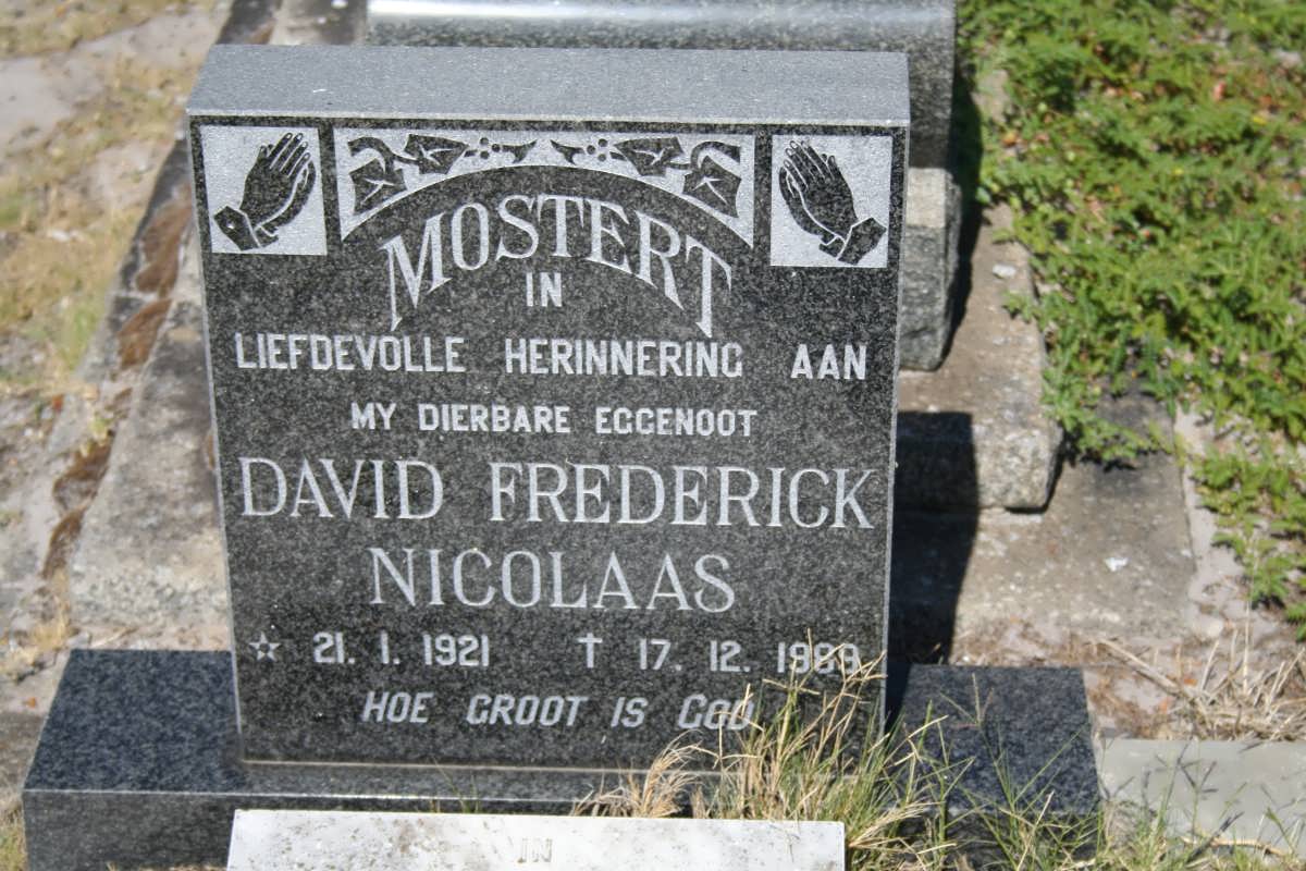 MOSTERT Gertie 1893-1994 :: MOSTERT David Frederick 1921-1989 _1