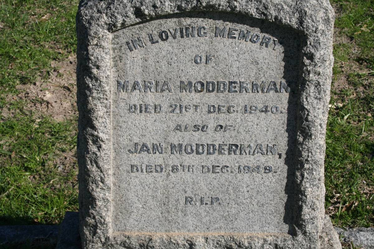 MODDERMAN Jan -1949 & Maria -1940
