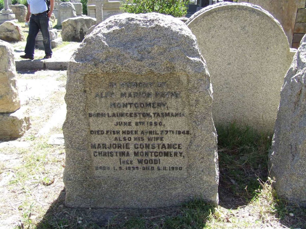 MONTGOMERY Alec Marion Payne 1890-1948 & Marjorie Constance Christina WOOD 1899-1980