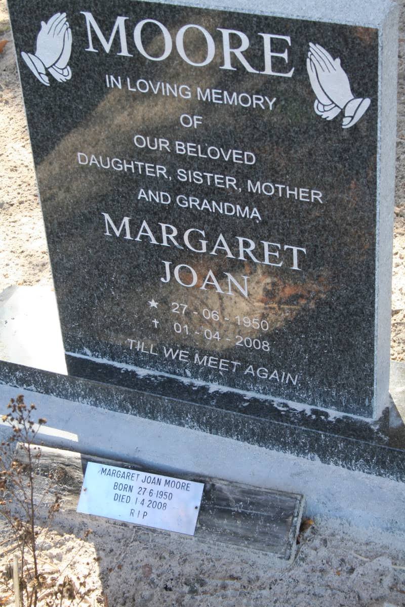 MOORE Margaret Joan 1950-2008