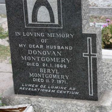 MONTGOMERY Donovan -1969 & Beryl -1971