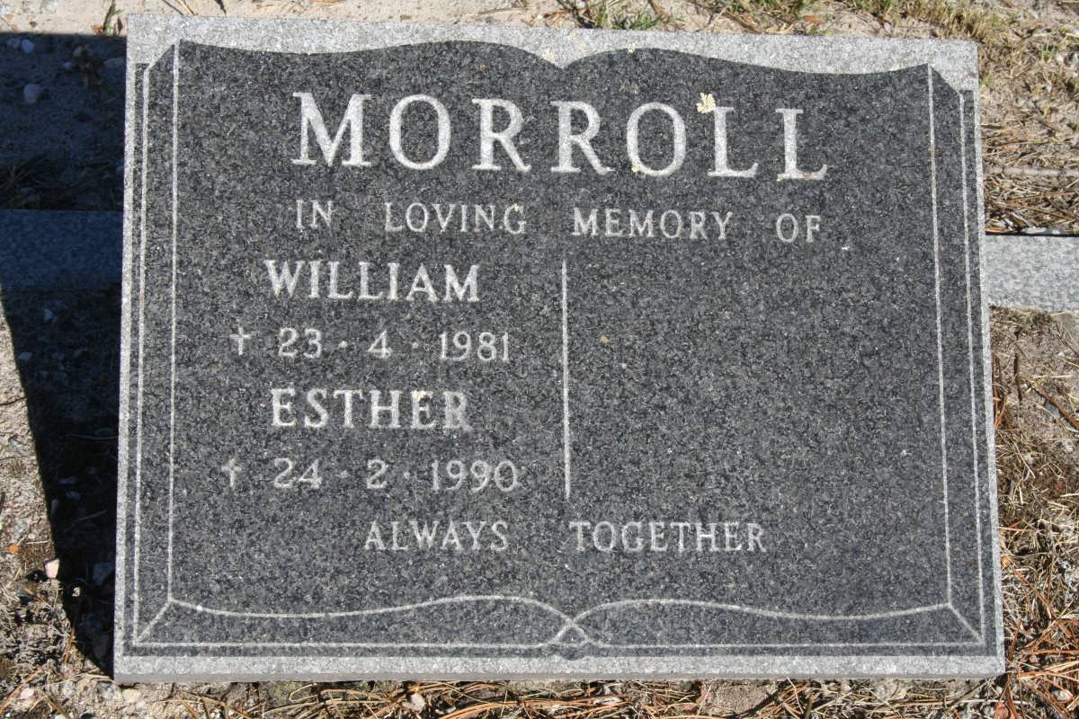 MORROLL William -1981 & Esther -1990