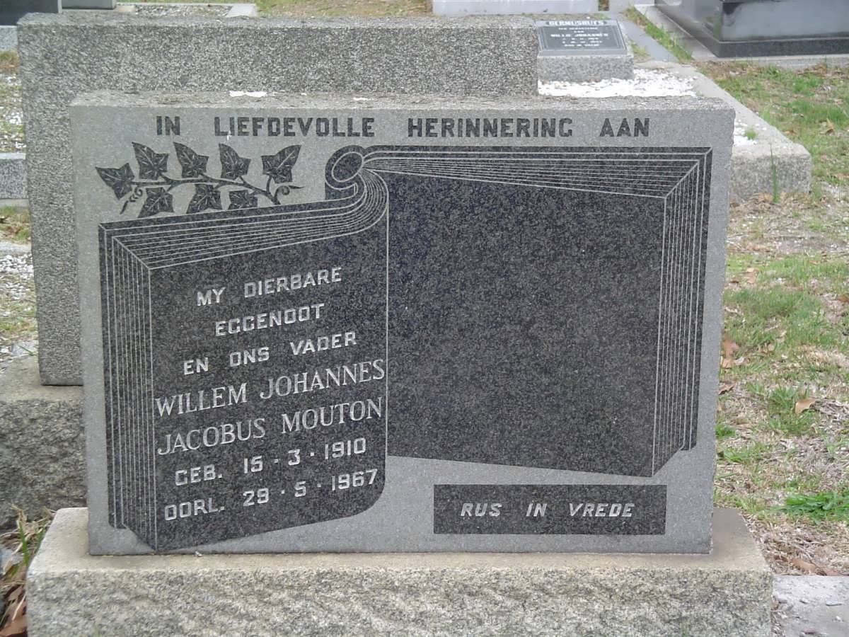MOUTON Willem Johannes Jacobus 1910-1967