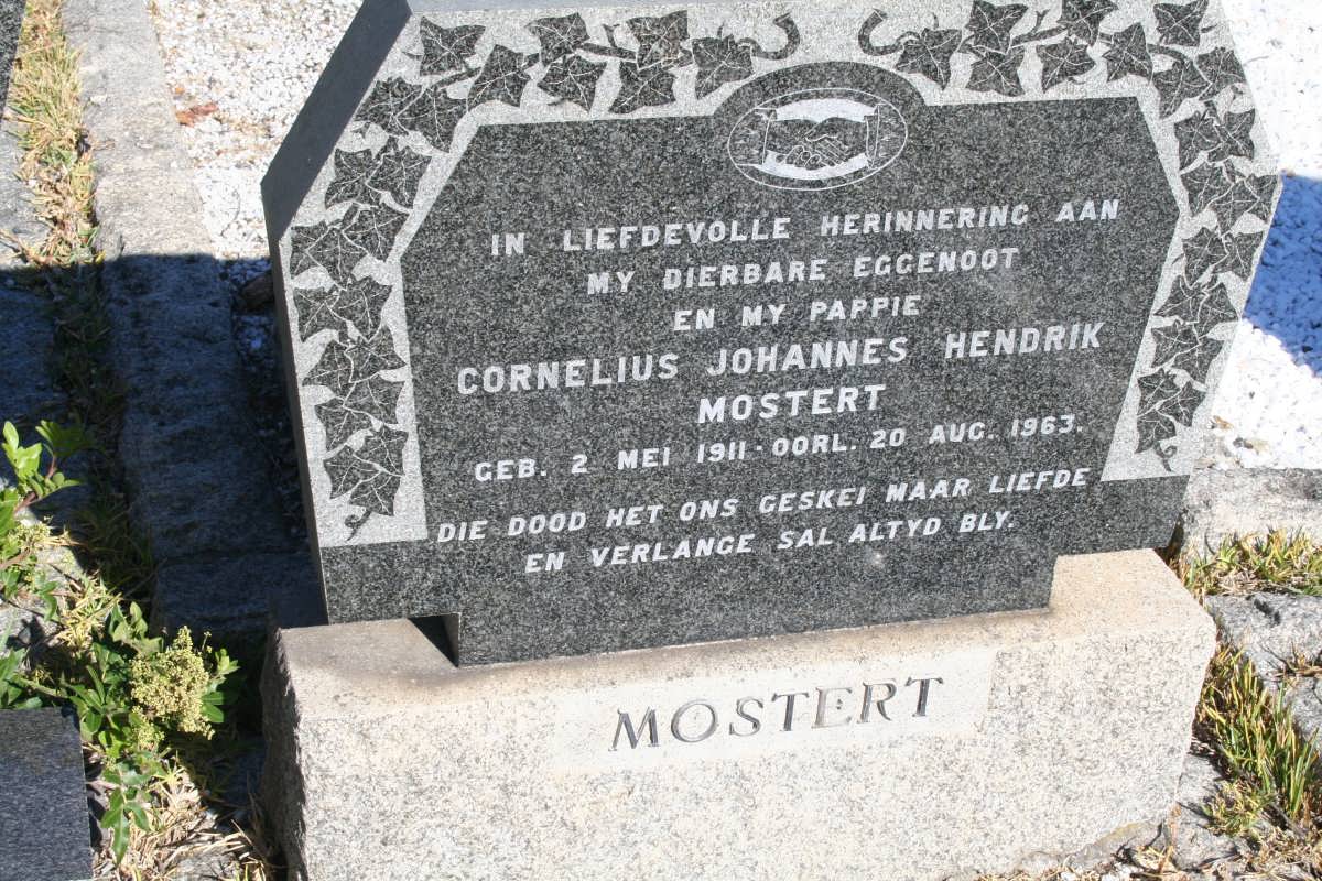 MOSTERT Cornelius Johannes Hendrik 1911-1963 