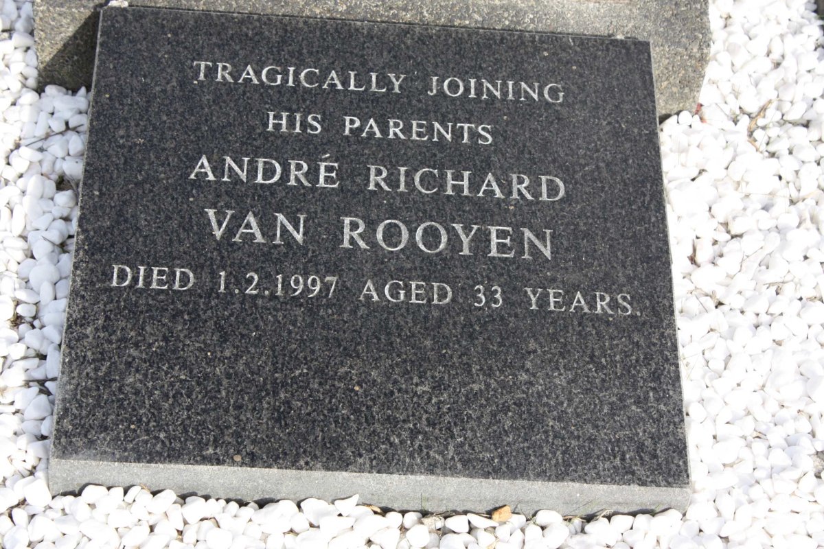 ROOYEN Andre Richard, van -1997 