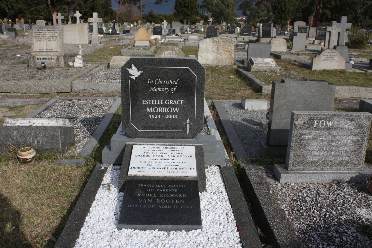 MORROW Estelle Grace 1924-2008 :: VAN ROOYEN Andries Johannes -1973 & Sharon Pearl MORROW -1972 :: VAN ROOYEN Andre Richard -1997