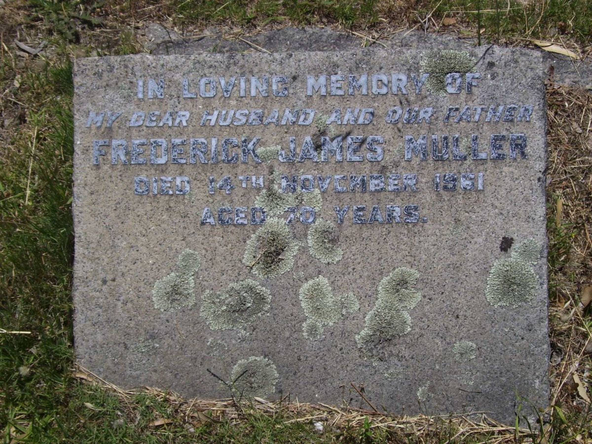 MULLER Frederick James -1961