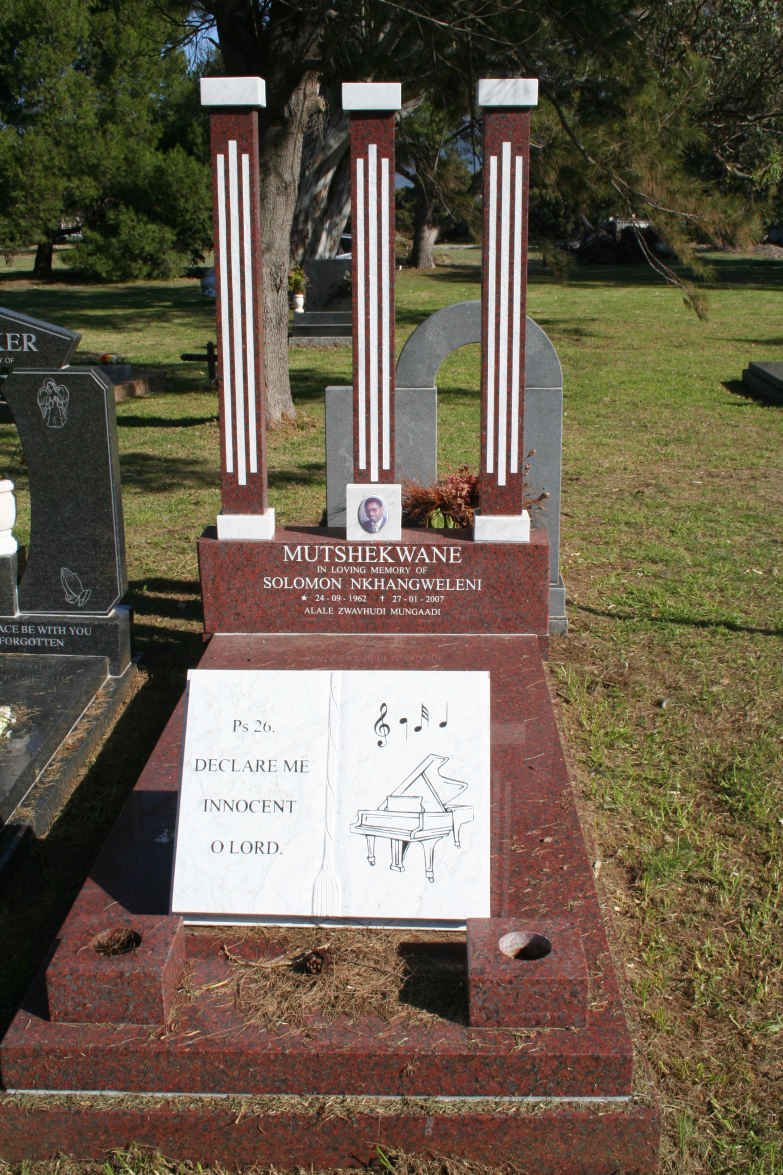 MUTSHEKWANE Solomon Nkhangweleni 1962-2007