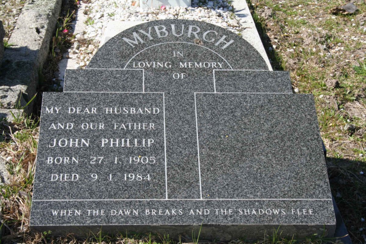 MYBURGH John Phillip 1905-1984