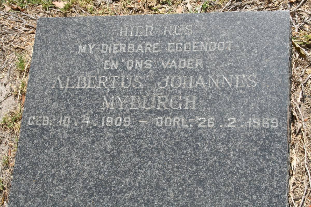 MYBURGH Albertus Johannes 1909-1969