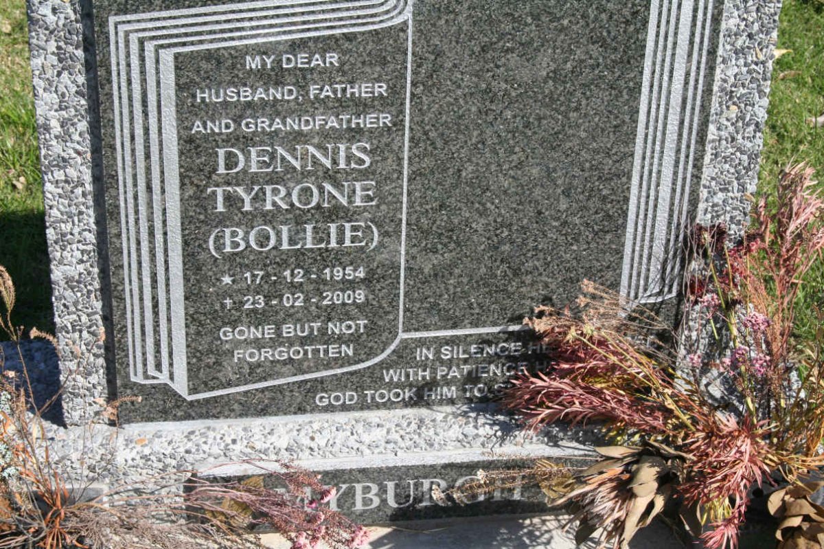MYBURGH Dennis Tyrone 1954-2009