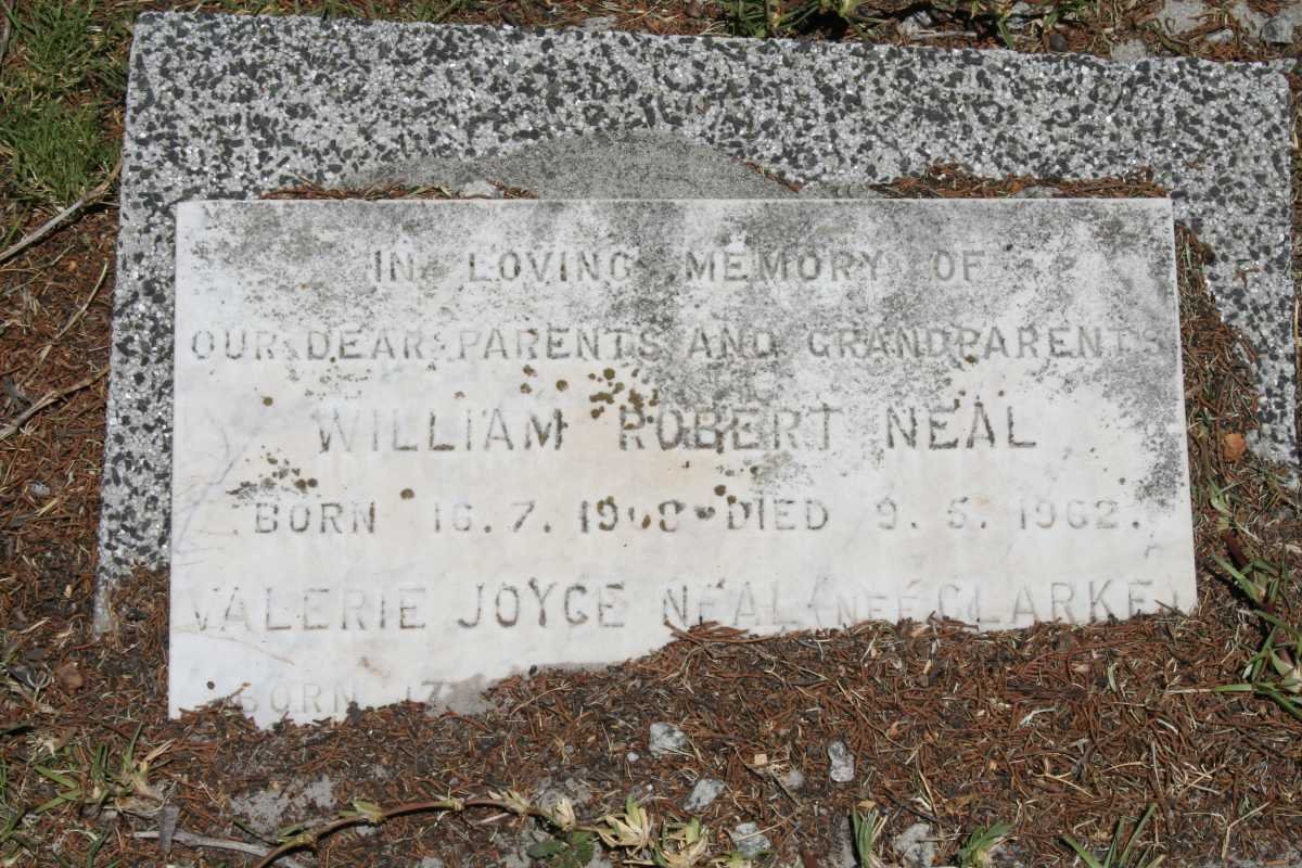 NEAL William Robert 1908-1962 &amp; Valerie Joyce CLARK