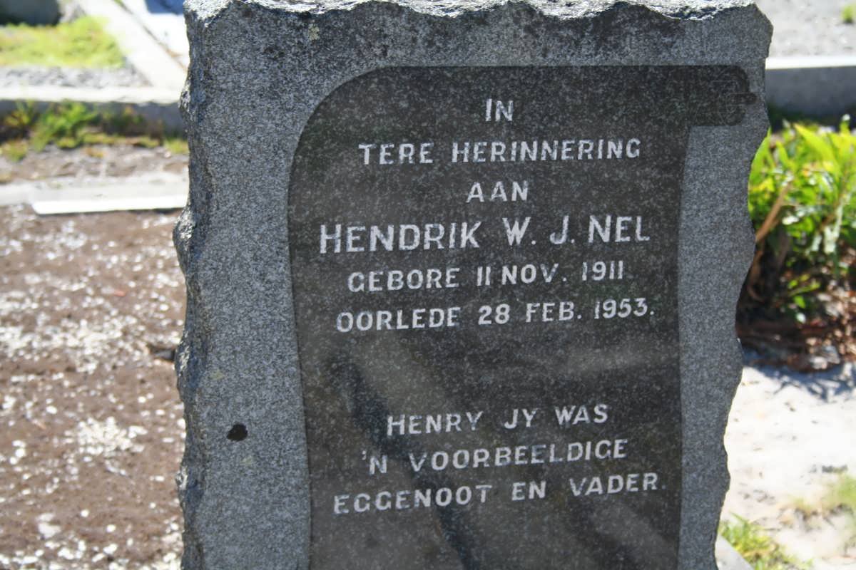 NEL Hendrik W.J. NEL 1911-1953