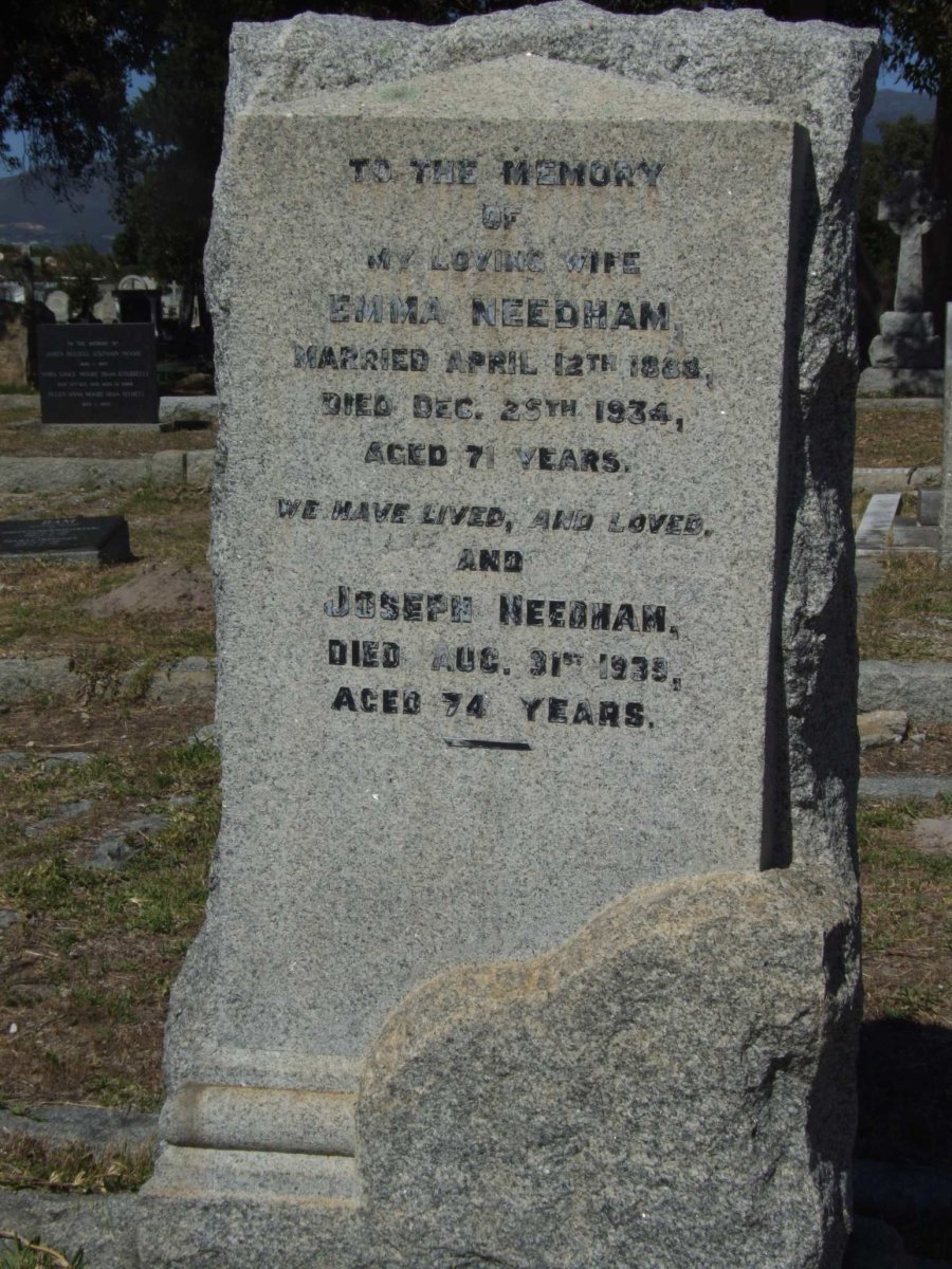 NEEDHAM Joseph -1939 &amp; Emma -1934