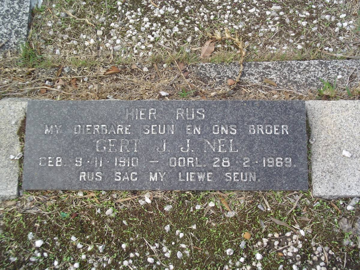 NEL Gert J.J. 1910-1969