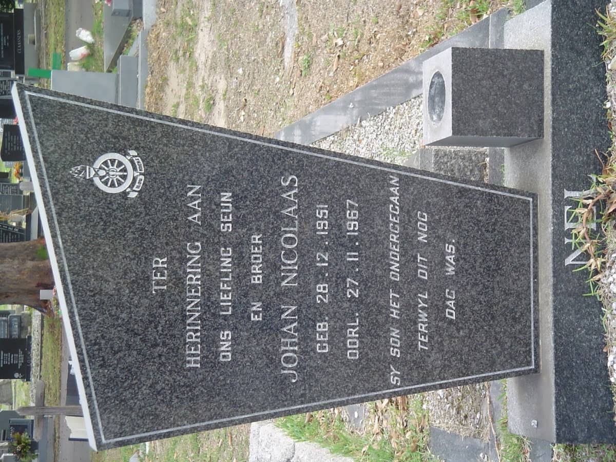 NEL Johan Nicolaas 1951-1967