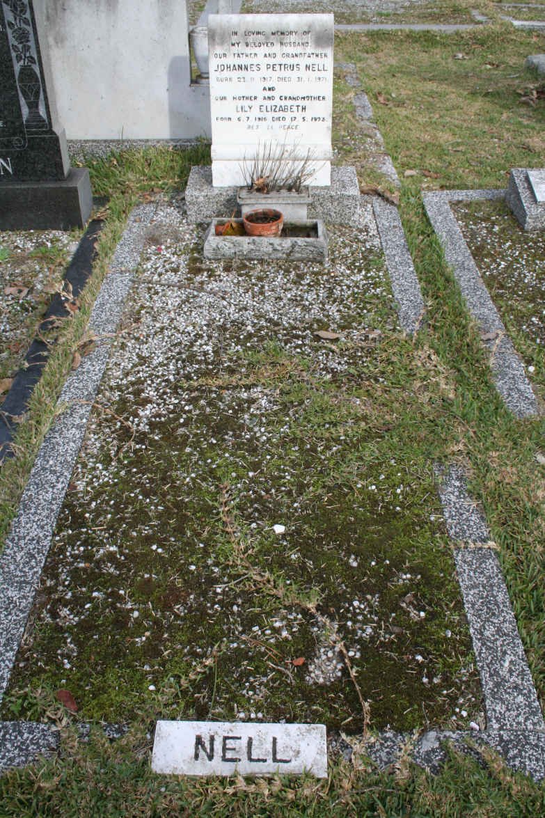 NELL  Johannes Petrus 1917-1971 &amp; Lily Elizabeth 1916-1992