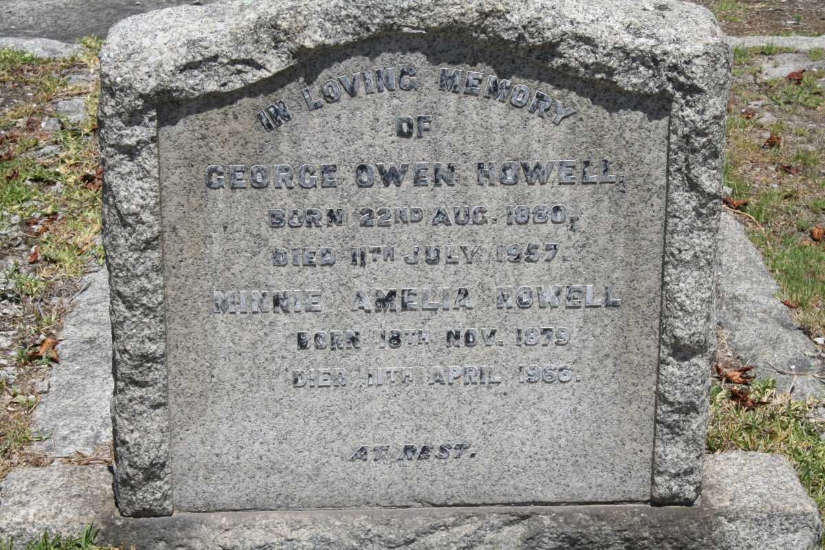 NOWELL George Owen 1880-1957 &amp; Annie Amelia 1879-1966