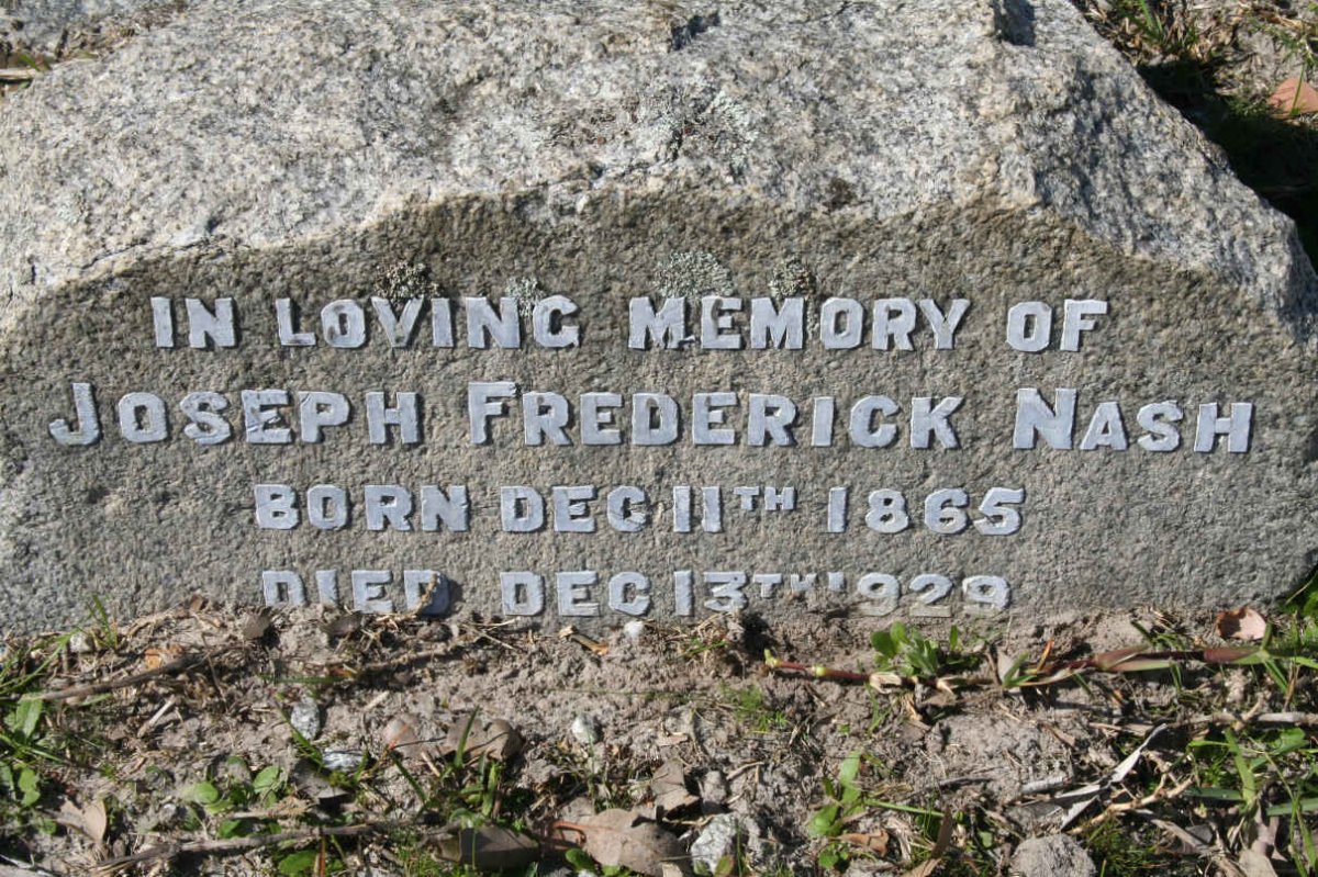 NASH Joseph Frederick 1865-1929