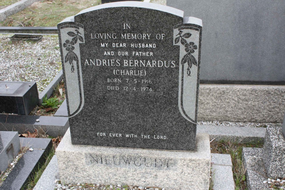 NIEUWOUDT Andries Bernardus 1916-1974
