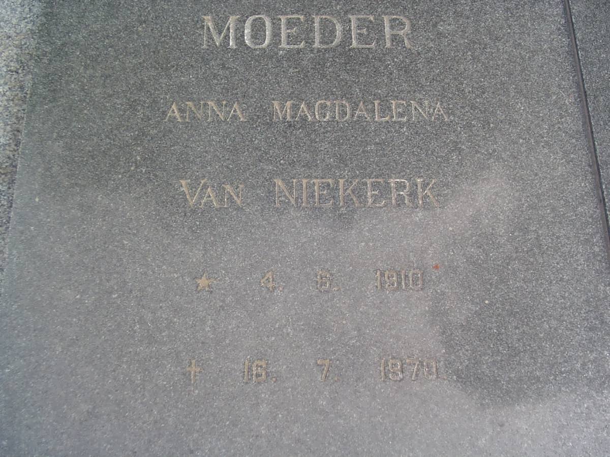 NIEKERK Anna Magdalena, van 1910-1970