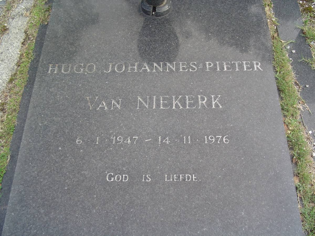 NIEKERK Hugo Johannes Pieter, van 1947-1976